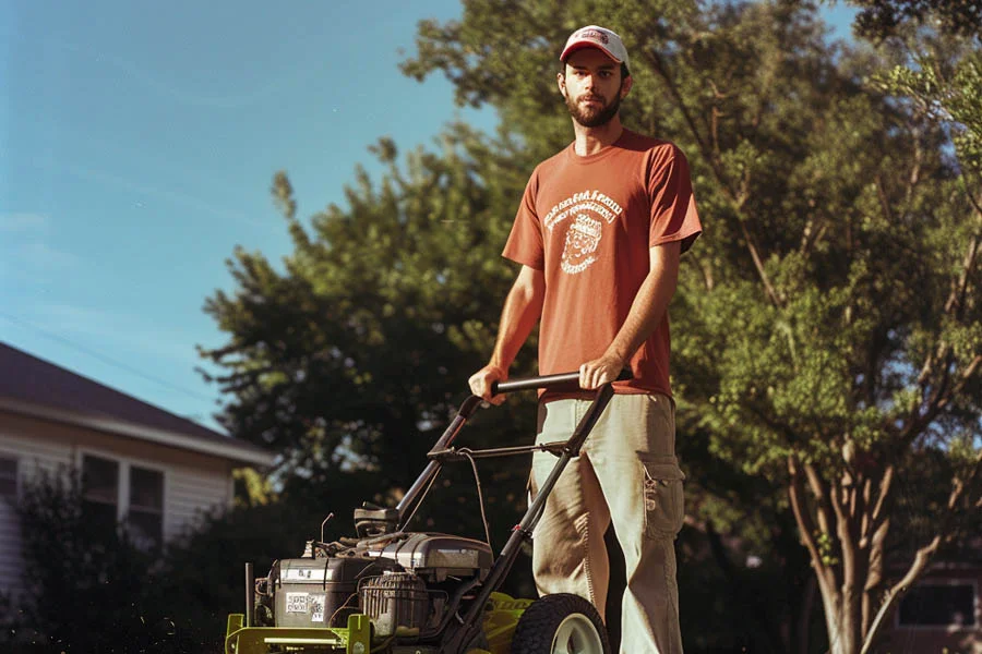 electric self propelled lawn mowers